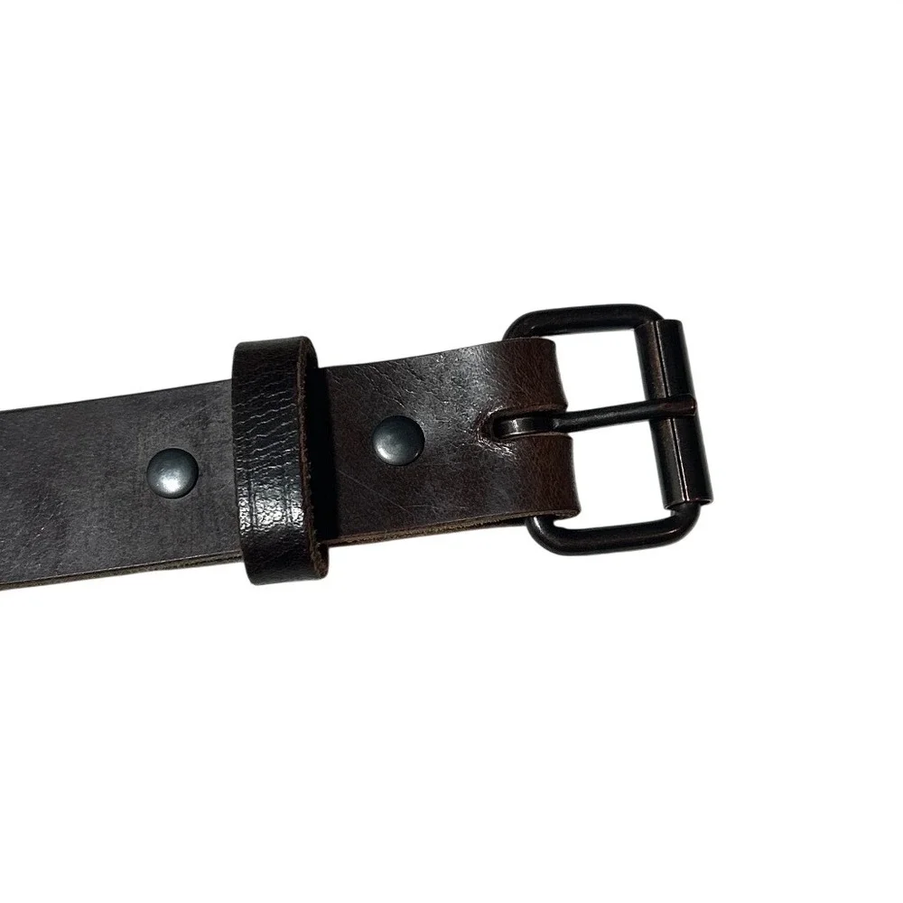 Hanks Belts The Rugged Brown Full Grain Leather Belt Made in USA Size 46